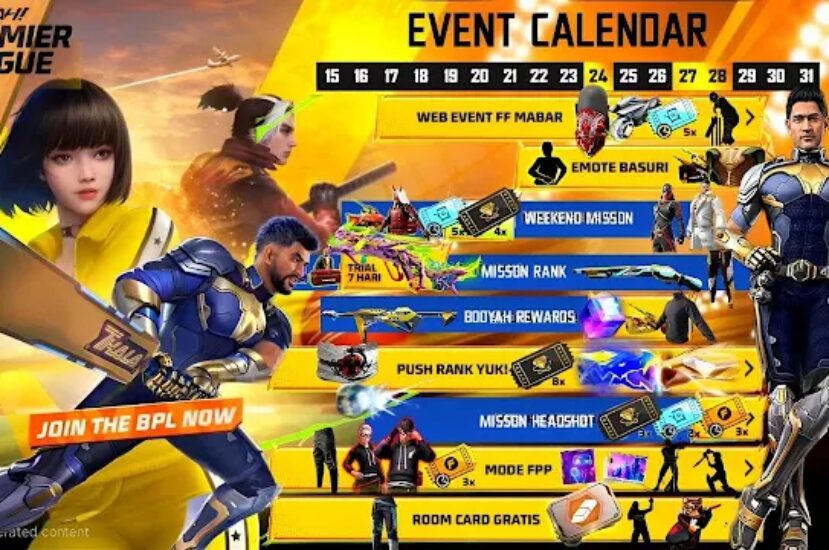 Free Fire New Event Calendar 2025 – Free Fire Blog